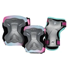 Detské inline chrániče Powerslide Kids Pro Girls II Set Grey/Pink