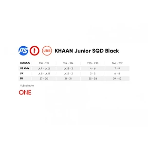 Detské kolieskové korčule Powerslide  Khaan Junior SQD Black