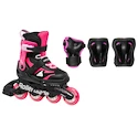 Detské kolieskové korčule Rollerblade  Microblade Combo Black/Pink  EUR 36,5-40,5