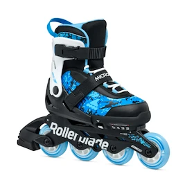 Detské kolieskové korčule Rollerblade Microblade SL Black/Sky Blue