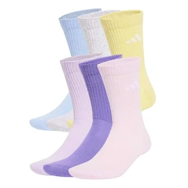 Detske ponožky adidas Cushined Crew Violet Fusion 6 Pack