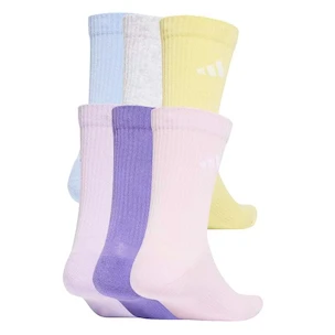 Detske ponožky adidas  Cushined Crew Violet Fusion 6 Pack