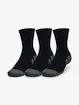 Detske ponožky Under Armour  Performance Cotton 3p Mid-BLK