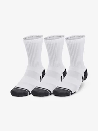 Detske ponožky Under Armour Performance Cotton 3p Mid-WHT