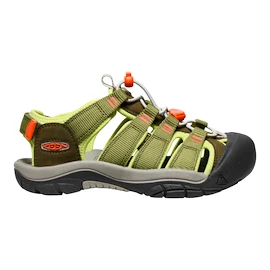 Detské sandále Keen NEWPORT BOUNDLESS Dark olive/Scarlet ibis