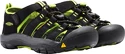 Detské sandále Keen  Newport H2 JR Black/Lime Green