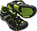 Detské sandále Keen  Newport H2 JR Black/Lime Green