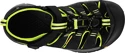 Detské sandále Keen  Newport H2 K Black/Lime Green