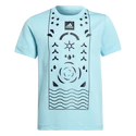 Detské tričko adidas  Boys Printed Tennis Shirt Aqua