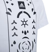 Detské tričko adidas  Boys Printed Tennis Shirt White