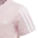 Detské tričko adidas  Essentials 3-Stripes Clear Pink