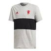 Detské tričko adidas Manchester United FC šedo-čierne