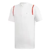 Detské tričko adidas SMC B Zip Top White