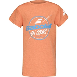 Detské tričko Babolat Exercise Graphic Tee Boy Vibrant Orange