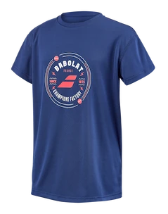Detské tričko Babolat  Exercise Graphic Tee Estate Blue