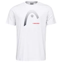 Detské tričko Head  Club Carl T-Shirt Junior White 140 cm