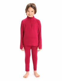 Detské tričko Icebreaker K 260 Tech LS Half Zip Cherry