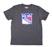 Dětské tričko Levelwear Core Logo NHL New York Rangers tmavě sivé