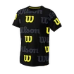 Detské tričko Wilson  All Over Logo Tech Tee B Black