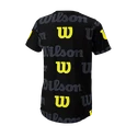 Detské tričko Wilson  All Over Logo Tech Tee B Black