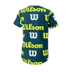 Detské tričko Wilson  All Over Logo Tech Tee B Blue Coral