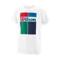 Detské tričko Wilson Competition B Crew Tech Tee White