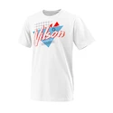 Detské tričko Wilson Nostalgia Tech Tee White