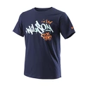 Detské tričko Wilson  Paris Hope Tech Tee Y Peacoat