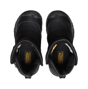Detské vonkajšie topánky Keen Puffrider Wp Black/Steel Grey  US 11 (Kid)
