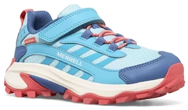 Detské vonkajšie topánky Merrell Moab Speed 2 Low A/C Wtrpf Turq/Coral