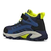 Detské vonkajšie topánky Merrell Moab Speed 2 Mid A/C Wtpf Navy/Hi Viz