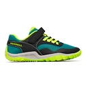 Detské vonkajšie topánky Merrell Trail Glove 7 A/C Black/Teal  UK 12 (Kid)