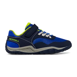 Detské vonkajšie topánky Merrell Trail Glove 7 A/C Blue/Lime