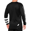 Detský cyklistický dres 100% R-Core Youth Jersey Black/White
