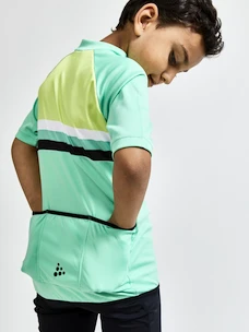 Detský cyklistický dres Craft Keep WARM Bike Junior green
