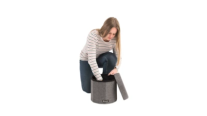 Detský stolček Outwell  Dawlish Low Seat & Storage Grey Melange SS22