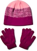 Dievčenská čapica+rukavice Under Armour Beanie Glove Combo ružové
