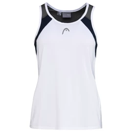 Dievčenské tielko Head Club 22 Tank Top Girls White/Dark Blue