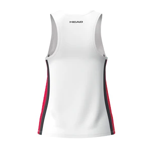 Dievčenské tielko Head  CLUB 25 Tank Top Girls Red/White