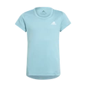 Dievčenské tričko adidas Aeroready 3-Stripes Tee Mint Ton