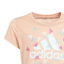 Dievčenské tričko adidas Aeroready Up2Move Cotton Touch Training Slim Logo Ambient Blush