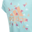 Dievčenské tričko adidas Aeroready Up2Move Cotton Touch Training Slim Logo Mint Ton