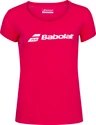 Dievčenské tričko Babolat Exercise Tee Red