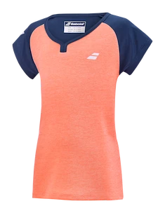 Dievčenske tričko Babolat  Play Cap Sleeve Top Fluo Strike