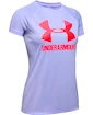 Dievčenské tričko Under Armour Big Logo Tee Solid SS fialové