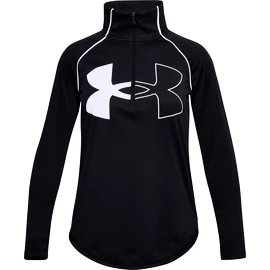 Dievčenske tričko Under Armour Tech Graphic Logo Half Zip-BLK