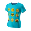 Dievčenske tričko Wilson  Emoti-Fun Tech Tee G Scuba Blue