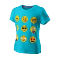Dievčenske tričko Wilson  Emoti-Fun Tech Tee G Scuba Blue