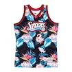 Dres Mitchell & Ness Floral Swingman Jersey NBA Philadelphia 76ers Allen Iverson 3