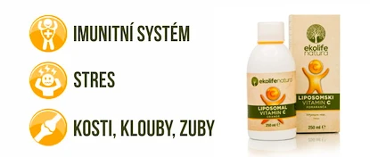 Ekolife Natura  Liposomal Vitamin C 500 mg (Lipozomální vitamín C) 250 ml